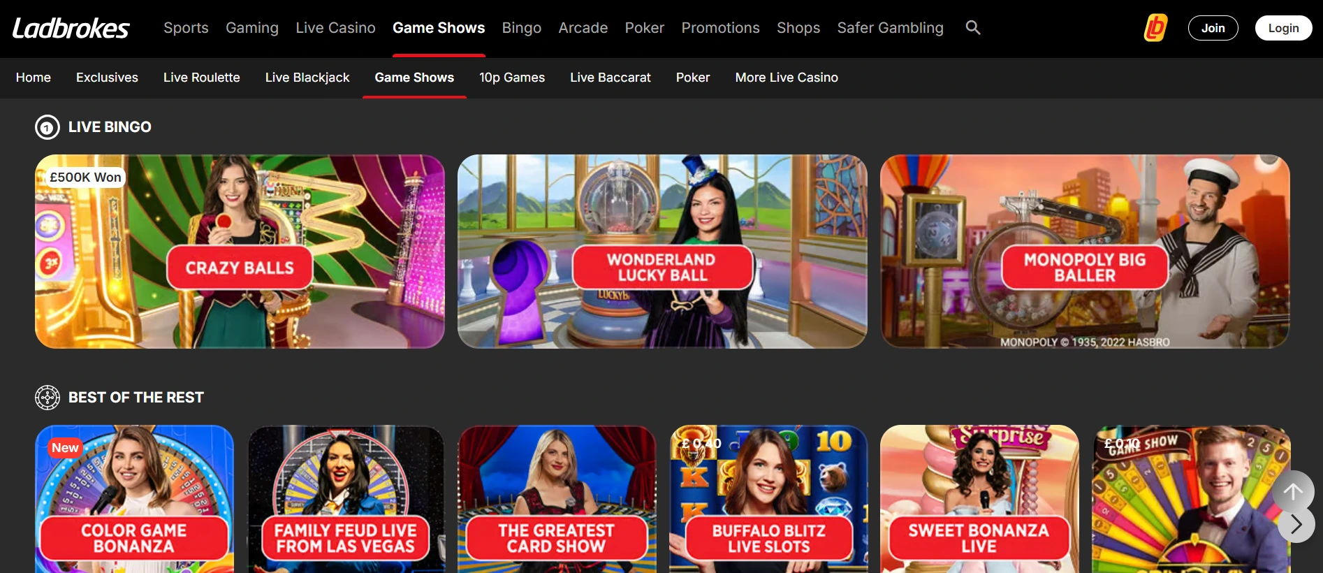 Ladbrokes kasyno online
